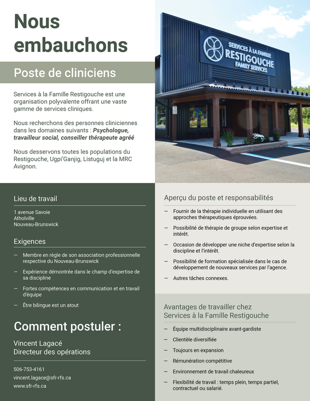 Clinician Positions FR